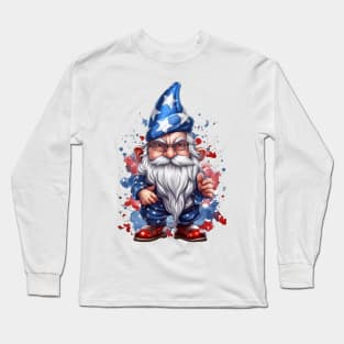 4th of July Gnome #3 Long Sleeve T-Shirt